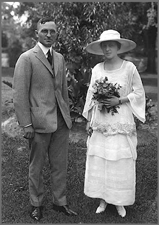 The Trumans on their wedding date. (Wikimedia Commons)