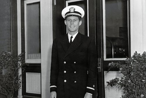PC 94 not dated, ca. 1942 Ensign John F. Kennedy, USN, in South Carolina, circa 1942. Photograph in the John Fitzgerald Kennedy Library, Boston.