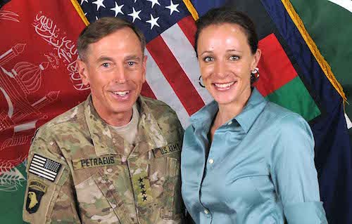 Gen. David Petraeus and DoD journalist Paula Broadwell (Wikimedia Commons)