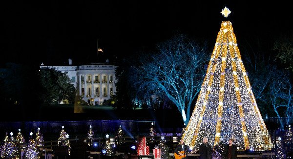 The National Christmas Tree in 2016. Source: National Archives